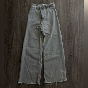 Zara Beige Straight-Leg Pants